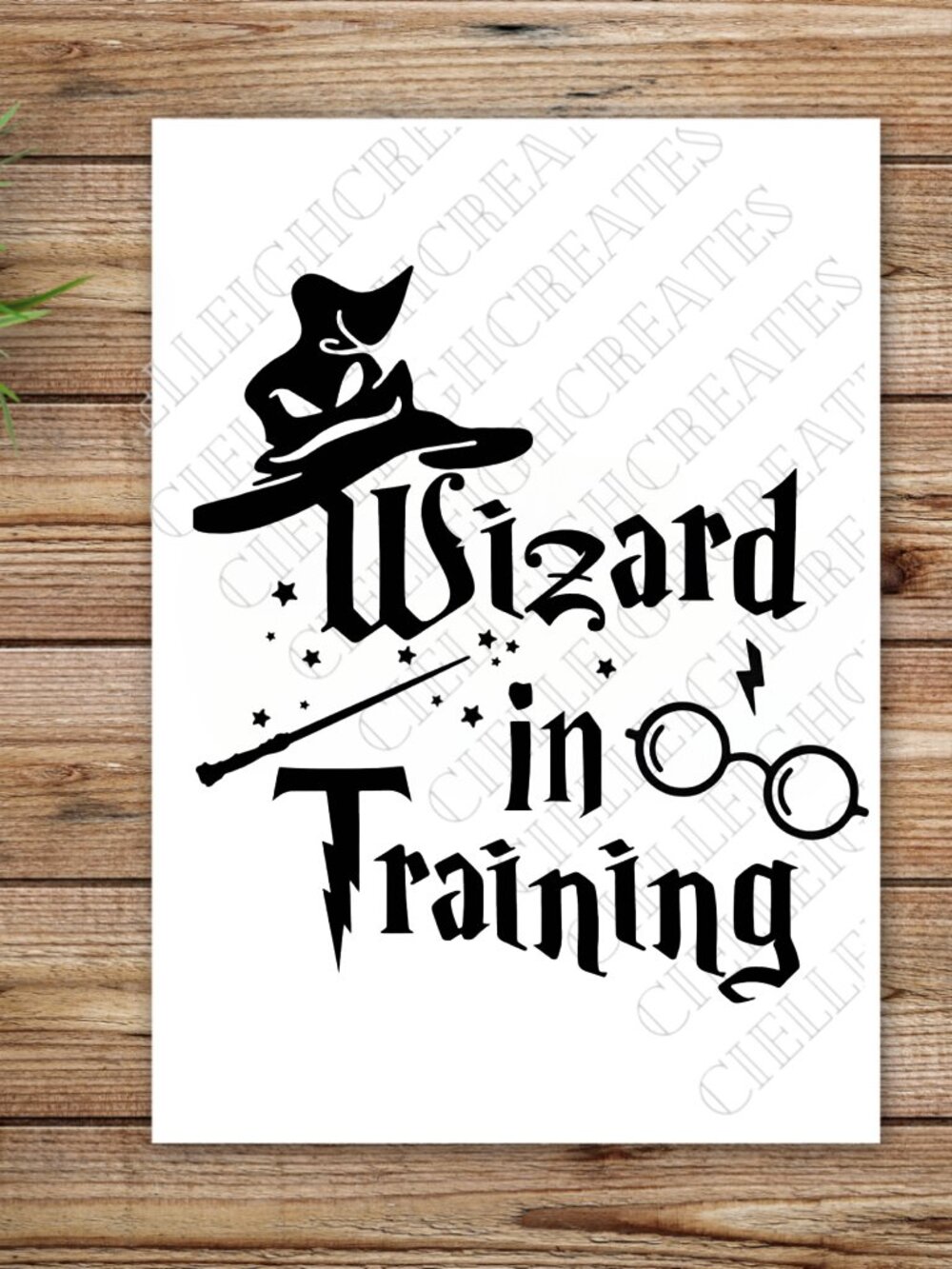 Wizard In Training Harry Potter Vinyl Decal Sticker Handcrafted